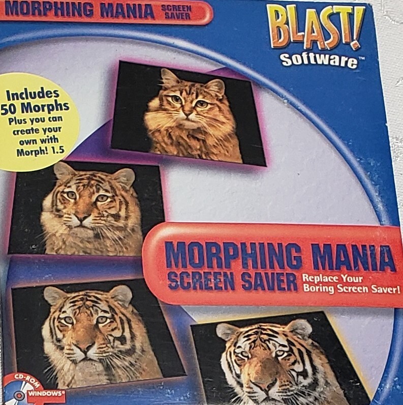 Morphing Mania Screen Saver PC-CD for Windows – NEW CD in SLEEVE