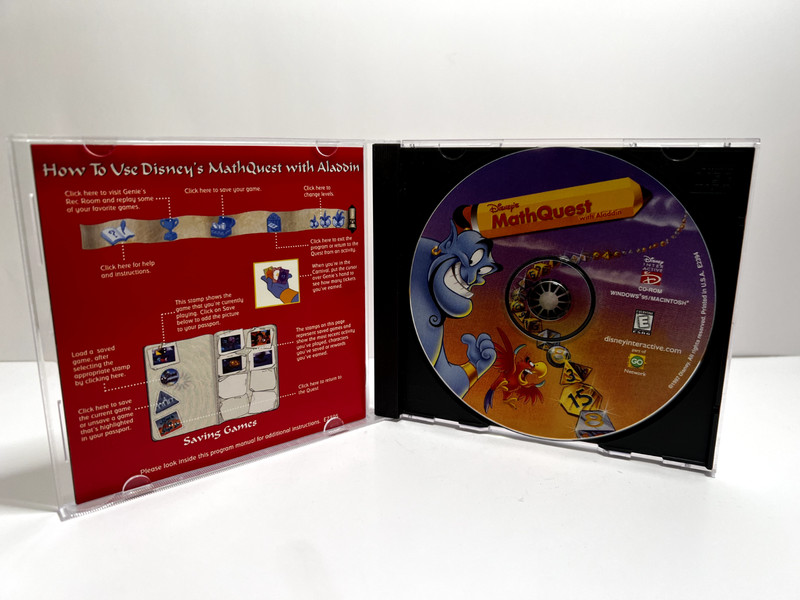 Disney Interactive Math Quest With Aladdin Windows & Mac CD-ROM Genie & Lago gallery