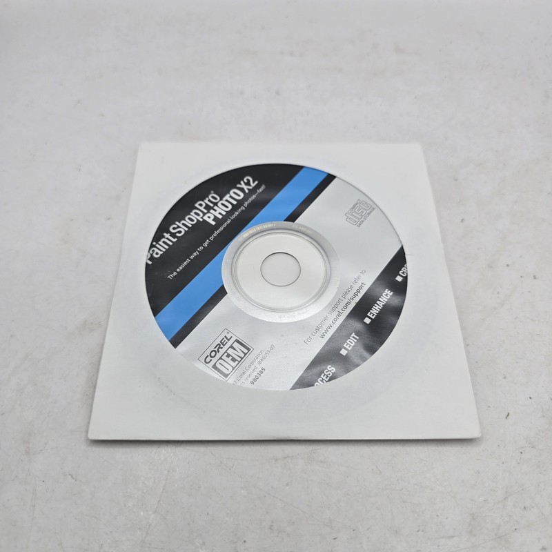 Corel Paint Shop Pro Photo X2 – Windows W/ Serial Number Disc Only UNOPENED NEW