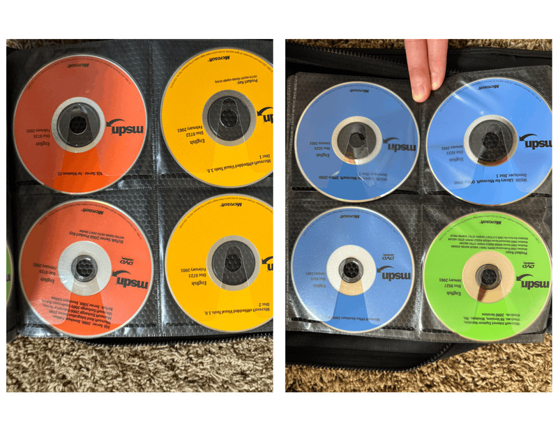 Microsoft MSDN Subscription DVD CD Lot 100+ Discs 2001 2002 Binder Case Untested gallery