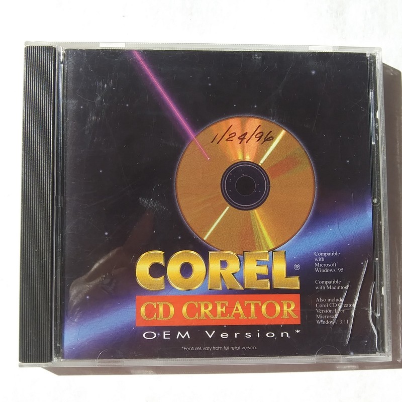 Corel CD Creator OEM Version 1996 for Windows 95 3.11 & Macintosh Vintage gallery
