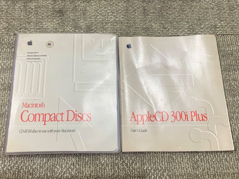 VTG Mac Software Bundle System 7.5 Update Disc Apple CD 300i Plus Manual Apple