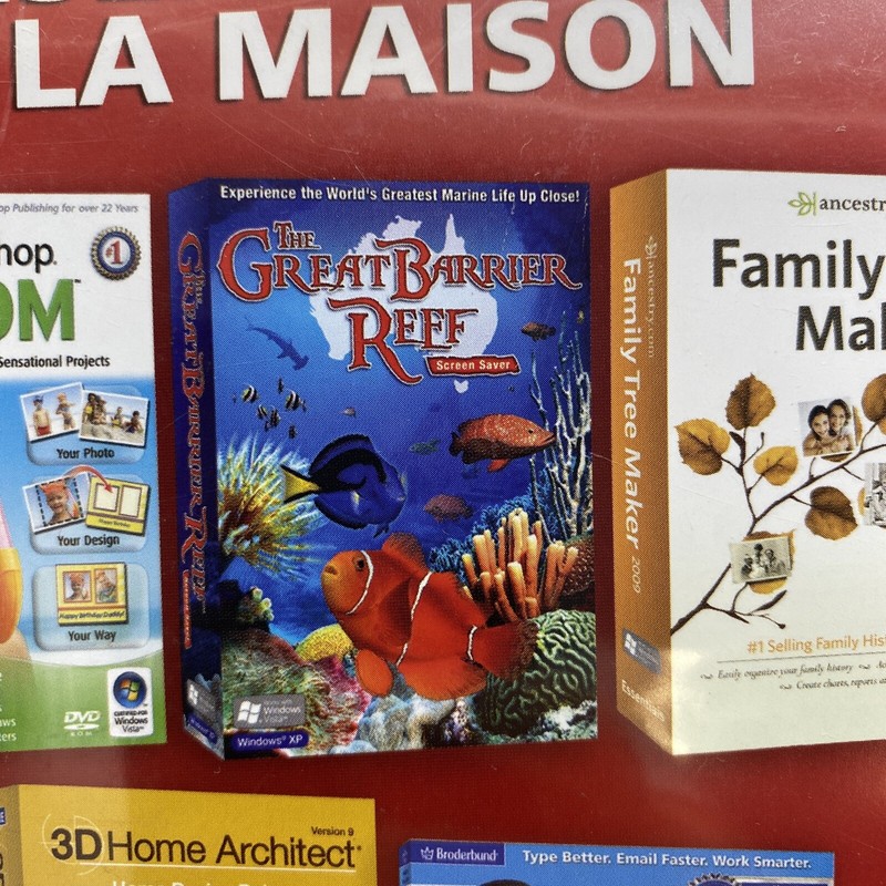 3D Home Architect, Mavis Beacon Teaches Typing, Family Tree Maker, The Printshop gallery