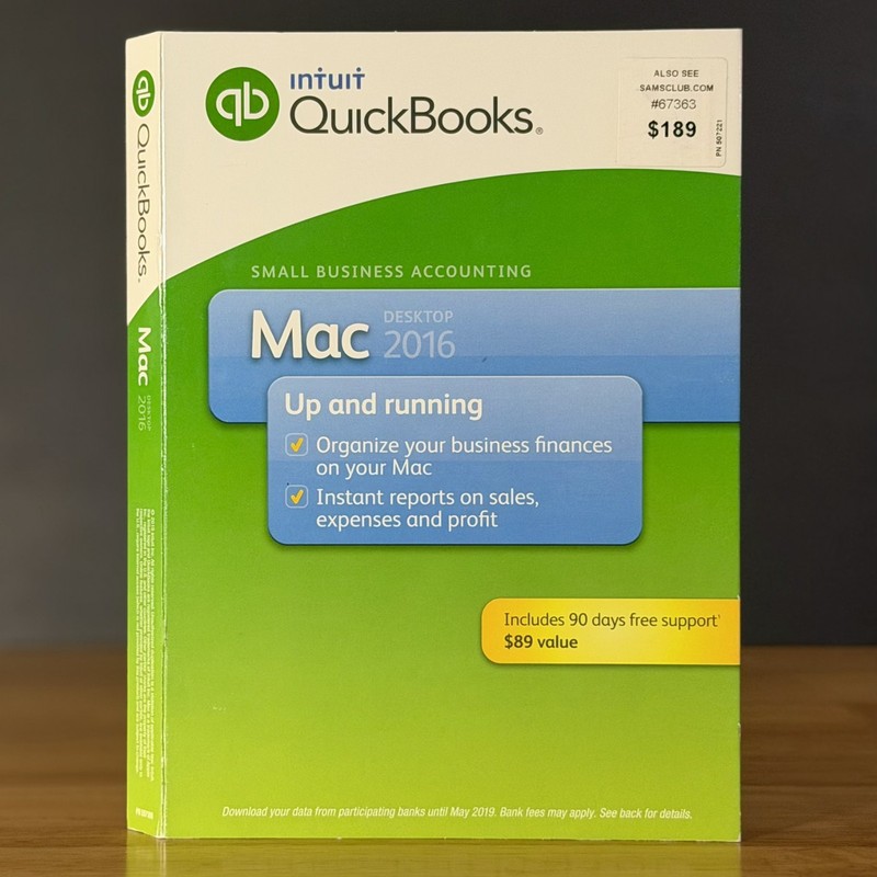 QuickBooks Desktop 2016 For Mac Retail Business Accounting -NO SUBSCRIPT10N-