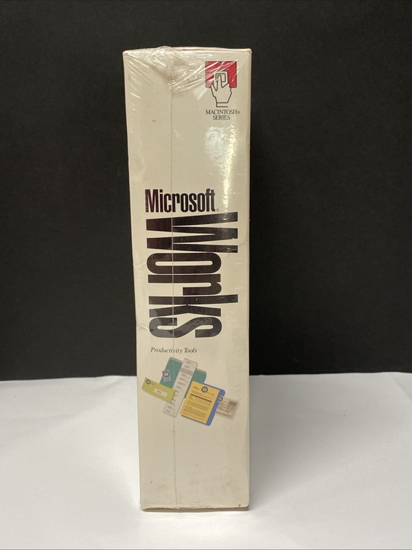 Microsoft Works 3.0 1993 Multimedia Edition CD-ROM Single Use MAC Sealed BCB gallery
