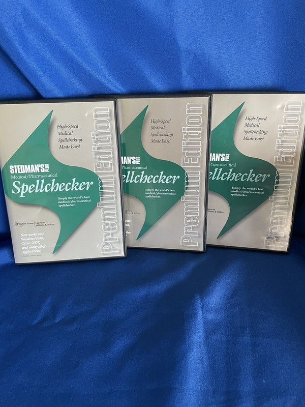 Stedman’s Plus Premium Edition Spellchecker Medical/Pharmaceutical CD