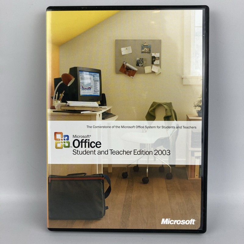 Microsoft Office Student and Teacher Edition 2003 Word Excel With Key OEM