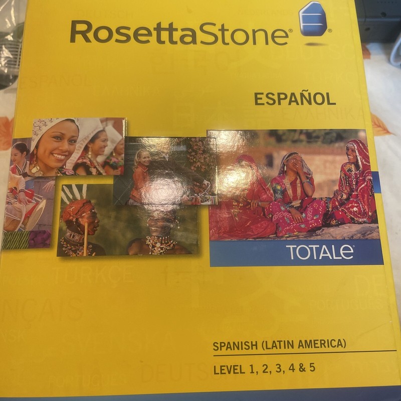 Rosetta Stone Spanish (Latin America) Level 1-5 Compete 5 Disc Set No Headphones