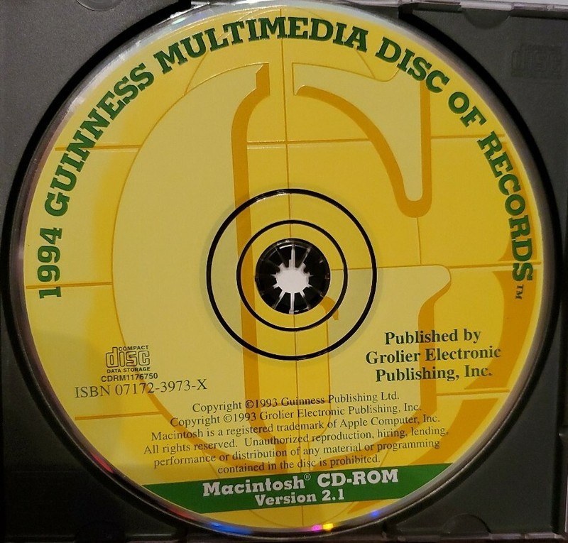 1994 Grolier World's Guinness Multimedia Disc of Records CD-rom Macintosh gallery