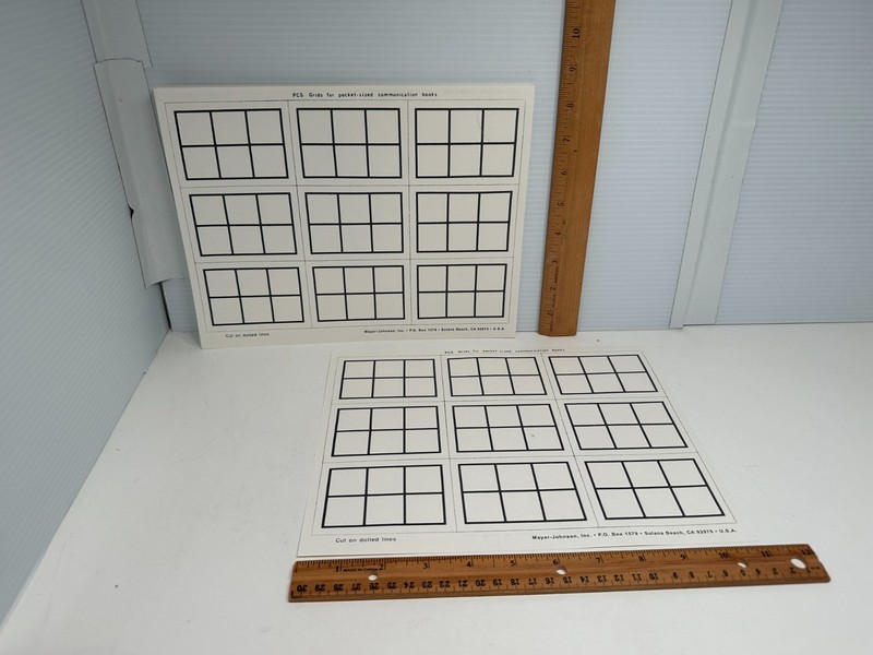 PCS Grids for pocket size communication use with Boardmaker Mayer-Johnson 27