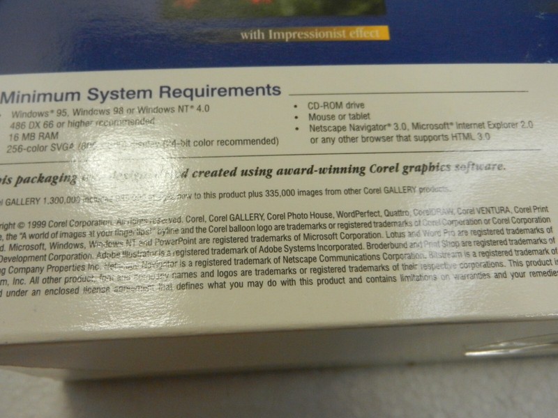 Corel Gallery Clip Art 1,300,000 Sealed Box For Windows 95 98 NT 4.0 gallery