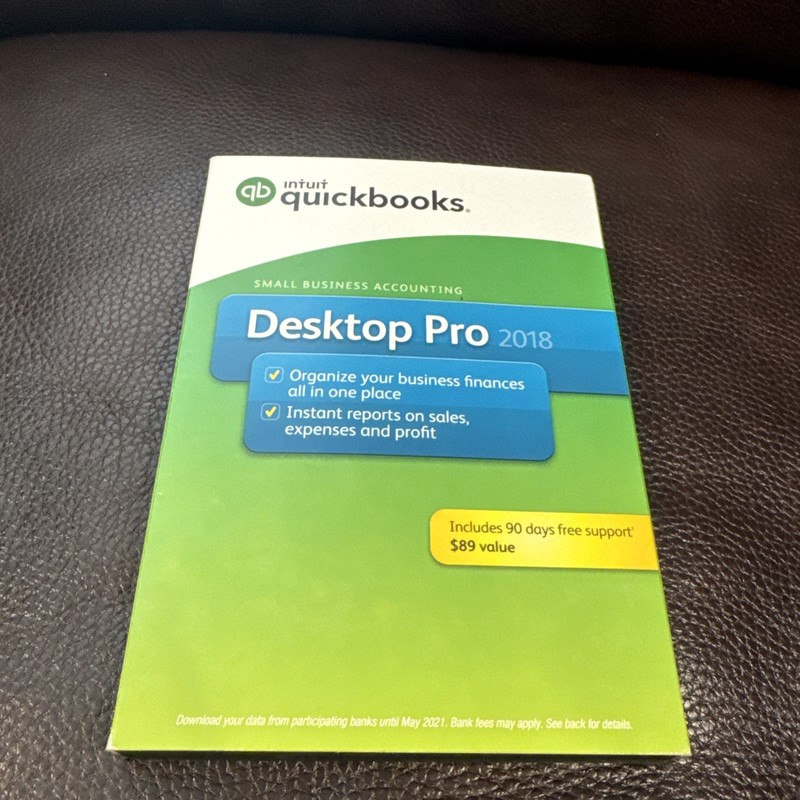 INTUIT QUICKBOOKS DESKTOP PRO 2018 FOR WINDOWS – RETAIL BOX – ORIGINAL
