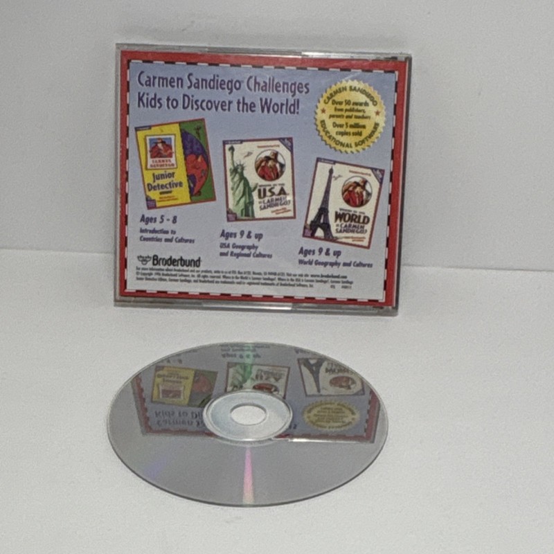 Carmen Sandiego Deluxe: Where in USA & World Lot of 2 PC/Mac CD-ROM gallery