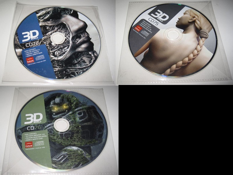 Lot of 64 PCS 3D World Discs Collection Professional Animation Software MadeinEU gallery