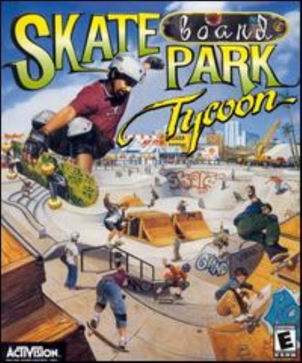 Skateboard Park Tycoon PC CD skate half-pipes tricks ramps rails simulation game