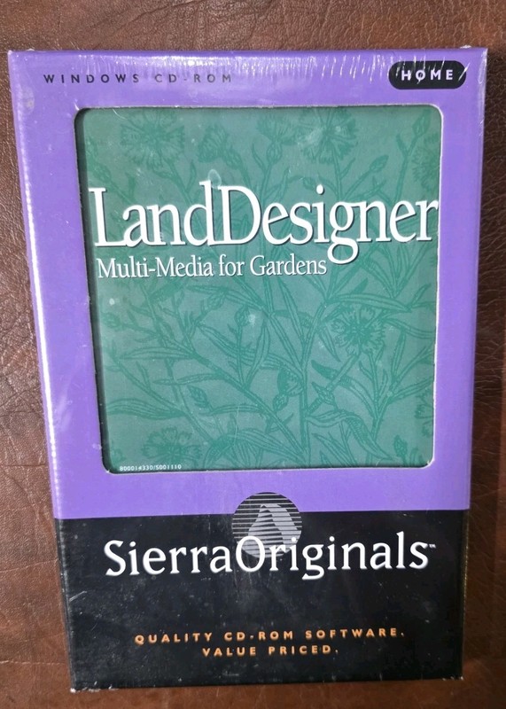 Sierra Originals LandDesigner PC CD-ROM Sierra 1996 for Windows 3.1 Sealed New