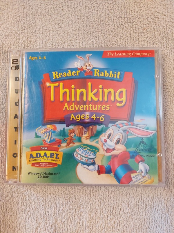Vintage READER RABBIT’S Personalized 1st Grade (PC CD-Rom, 1999) 2-DISC SET….