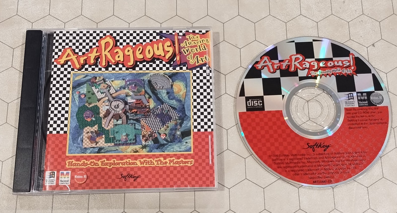 ArtRageous! The Amazing World of Art CD-ROM, SoftKey, PC/Mac, 1995