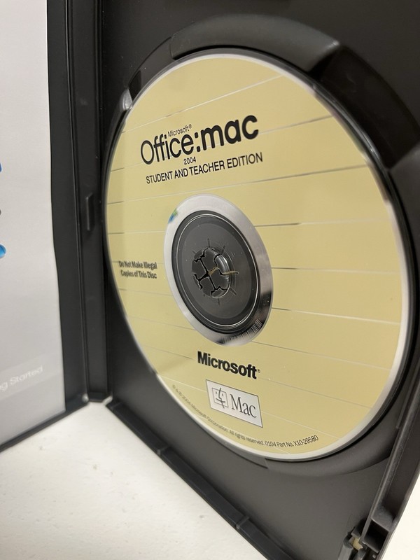 Microsoft Office Mac 2004 Student and Teacher Edition Software 3 Keys & Booklet gallery