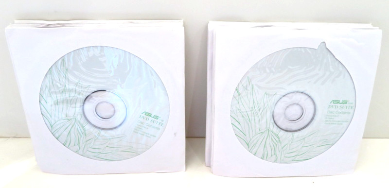 ASUS DVD Suite Power2Go8, EGreen and Asus Firmware Update Discs 15 pack New