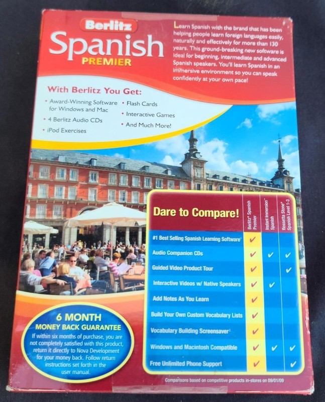 Berlitz Spanish Premier Language Course – BRAND NEW – Software, & Audio CDs gallery