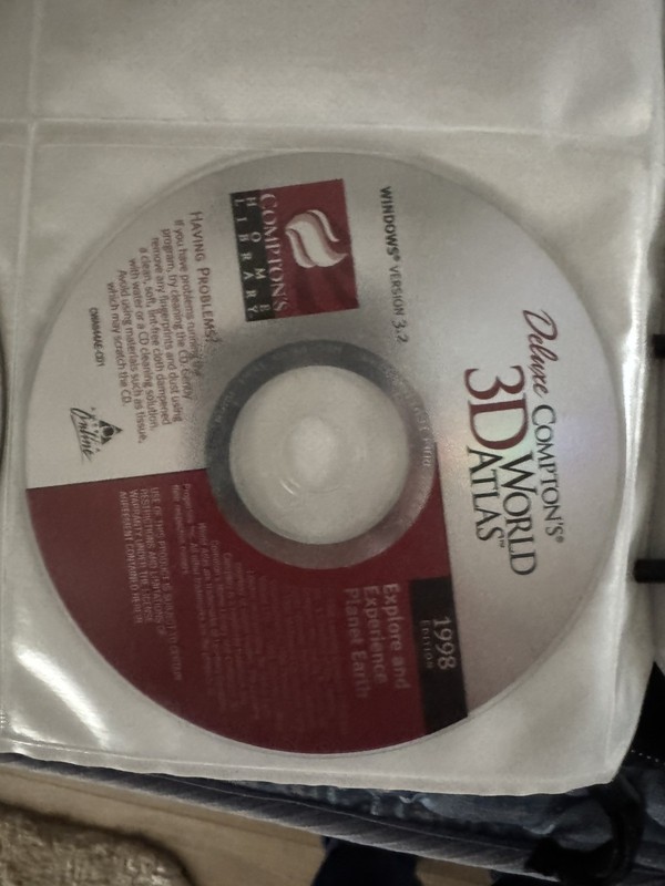 Deluxe Compton’s 3D World Atlas 1998 Edition for Windows ~ CD-ROM