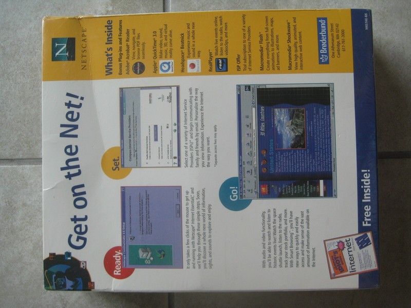 NEW Vintage 1998 90s NETSCAPE INTERNET ESSENTIALS Comm 4.5 PC Computer Windows gallery