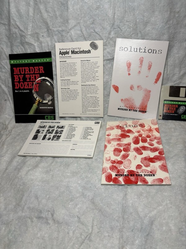 Mystery Master Murder by the Dozen Apple • CBS Software 1983 Floppy gallery