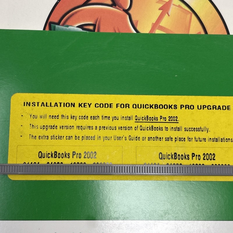 2002 QuickBooks Pro for Small Business Intuit Software Complete W/code gallery