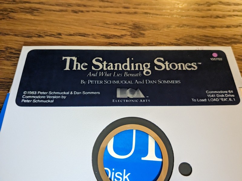 The Standing Stones Commodore 64 Game on 5.25" disk only gallery