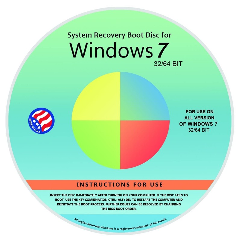 Windows 7 Repair Disc Reinstall DVD 32 64 Bit Recovery Boot gallery