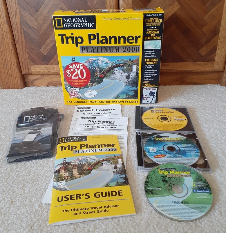 National Geographic TRIP PLANNER Platinum 2000 – Windows 95/98 CD-ROM, US Canada