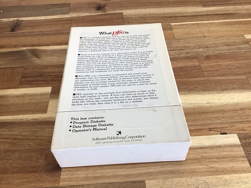 Vintage Apple II PFS Personal Filing System Software gallery