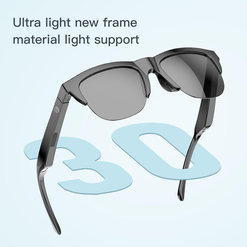 Smart Translator Glasses, TR90 PC UV400 Voice Translation Glasses, Cable... gallery