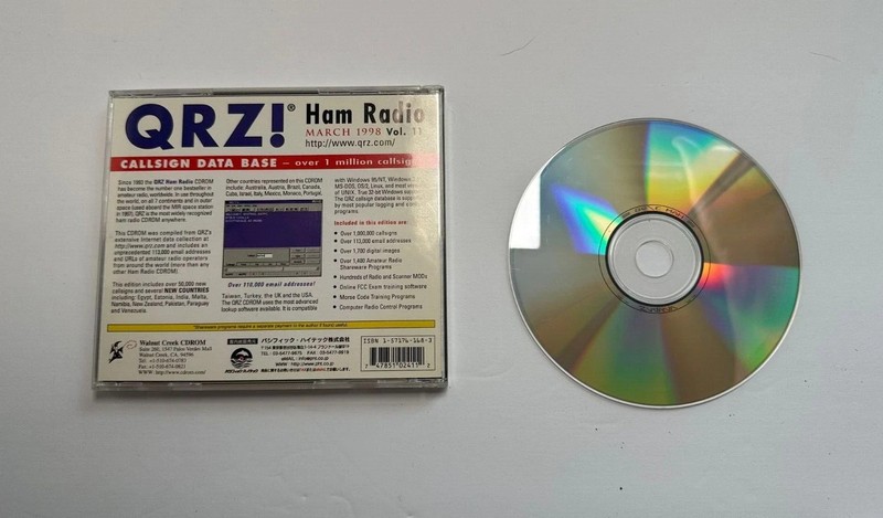QRZ Ham Radio Callsign Database June 1996, Volume 7 and March 1998 Volume 11 gallery