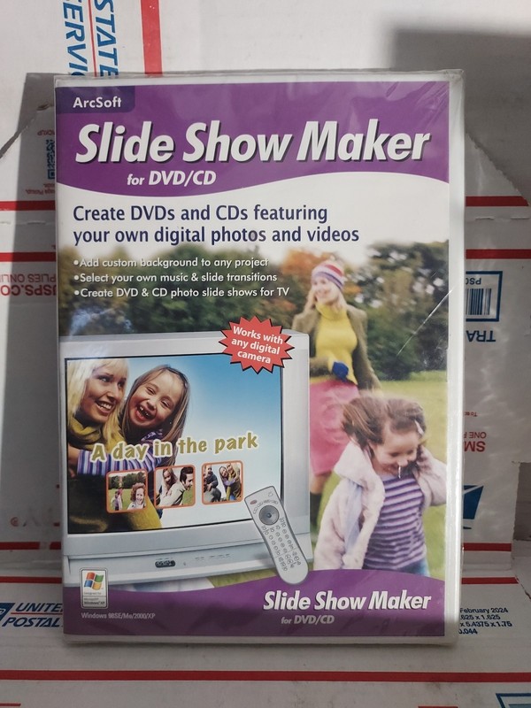 Rare New ArcSoft Slide Show Maker – Create Photo & Video DVDs/CDs NEW – #202