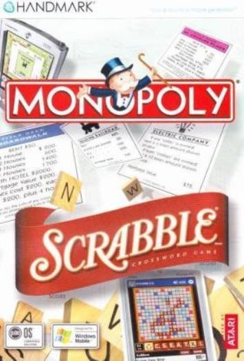 Monopoly & Scrabble for PDA POCKET PC PALM CD handheld word letters board game