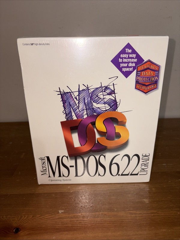 Microsoft DOS 6.22 Upgrade (3.5) HD 58571 Sealed New Fast Shipping