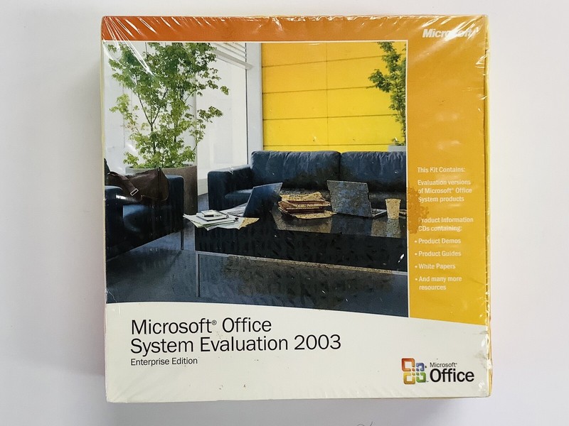 “BRAND NEW” Microsoft Office System Evaluation 2003 Enterprise Edition SEALED