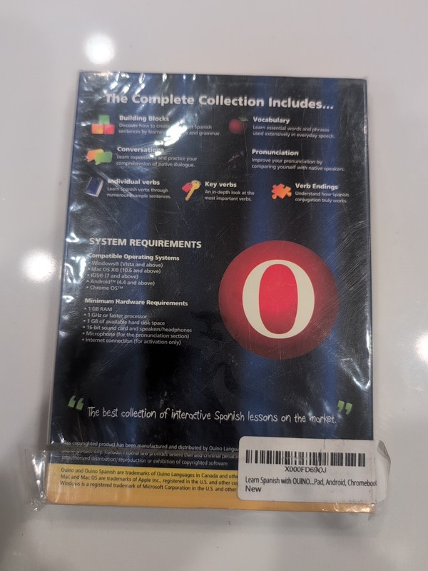 Ouino Spanish The Complete Collection - USB Install Learn Spanish NEW gallery