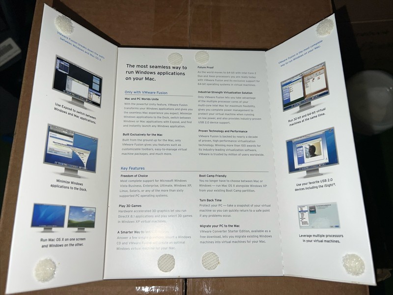 VMWARE Fusion ~Academic Version~ NEW FACTORY SEALED OLD NEW STOCK 2007 as-is gallery
