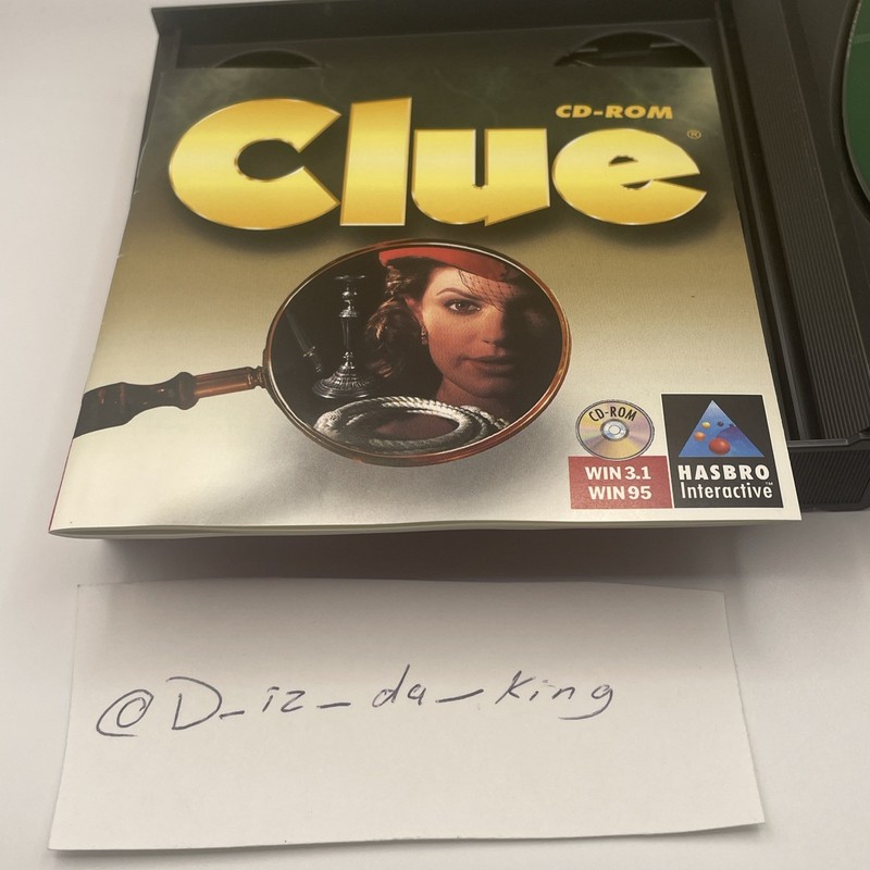 CLUE PC Game 1996 CD-ROM (Windows 3.1,Windows 95) Hasbro Interactive 3 Disc gallery