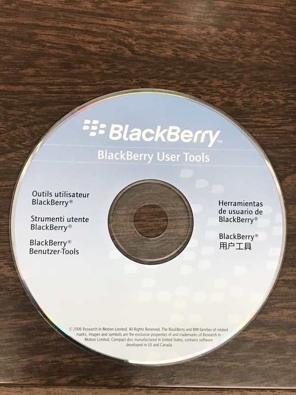 2006 BLACKBERRY User Tools CD-ROM Software DISC  