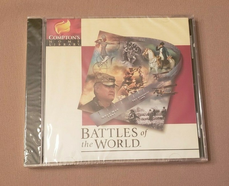 Compton’s Home Library: Battles of The World CD-ROM 1996 New Sealed