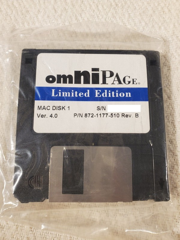 Vtg Omni Page Limited Edition Apple Macintosh 3.5″ Floppy Disks v4.0 Sealed New