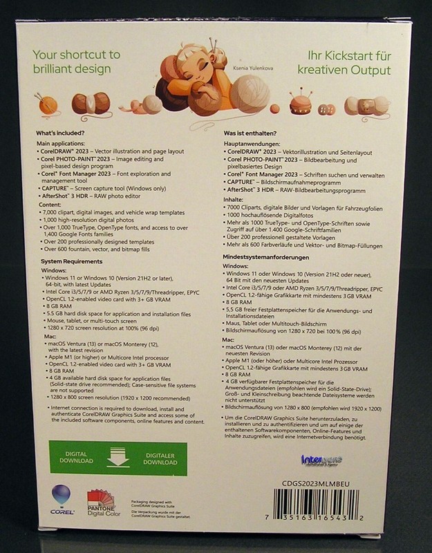 Corel Draw Graphics Suite 2023 Vollversion 2 Win/Mac Box Dauerlizenz OVP NEU gallery