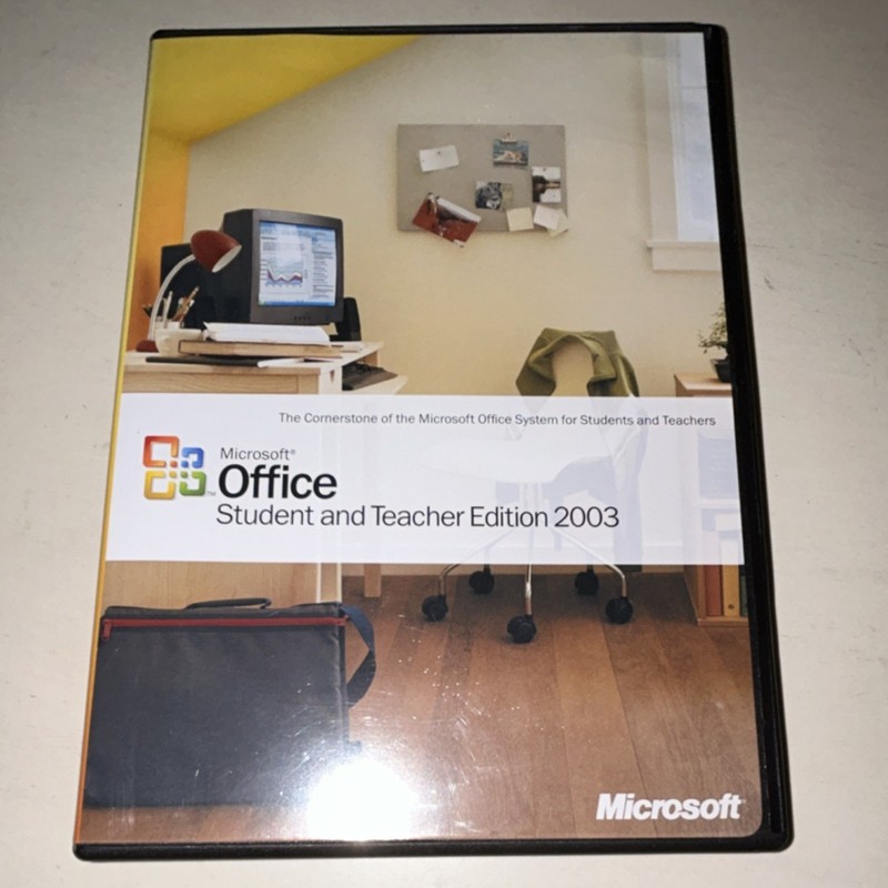 Microsoft Office Student and Teacher 2003 Academic CD Windows 3 Devices