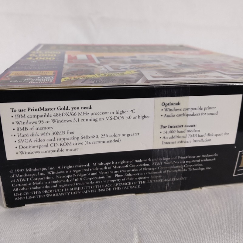 Print Master CD Manual Windows/Mac Mindscape gallery