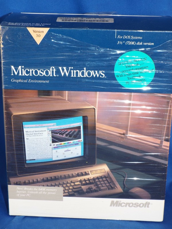 Microsoft Windows Operating System Version 3.0 3.5″ Floppy Disk w/ ToolBook