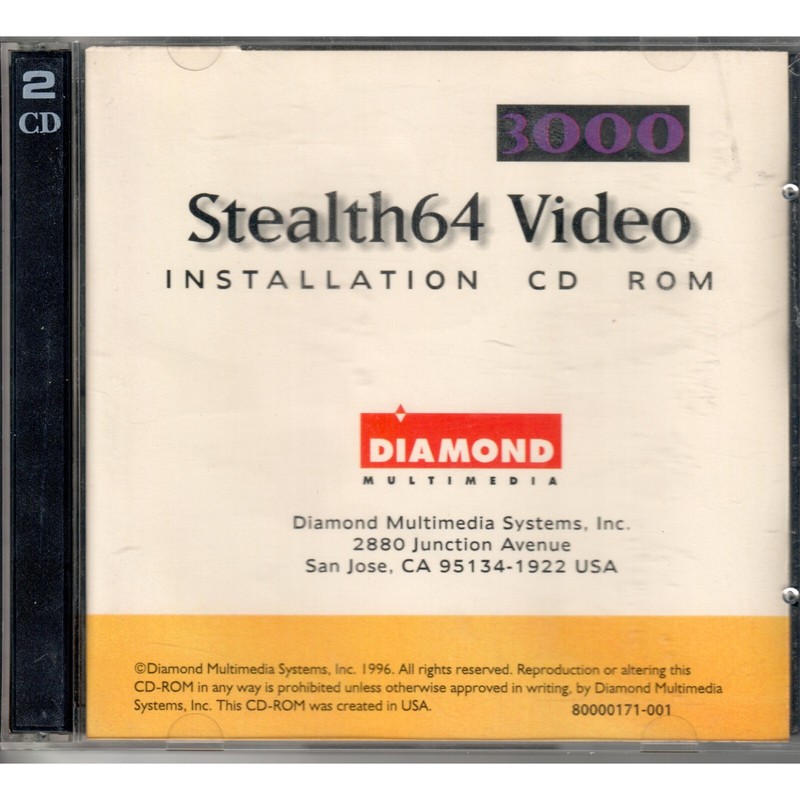 Stealth64 Video 3000 Installation CD-ROM Diamond Multimedia